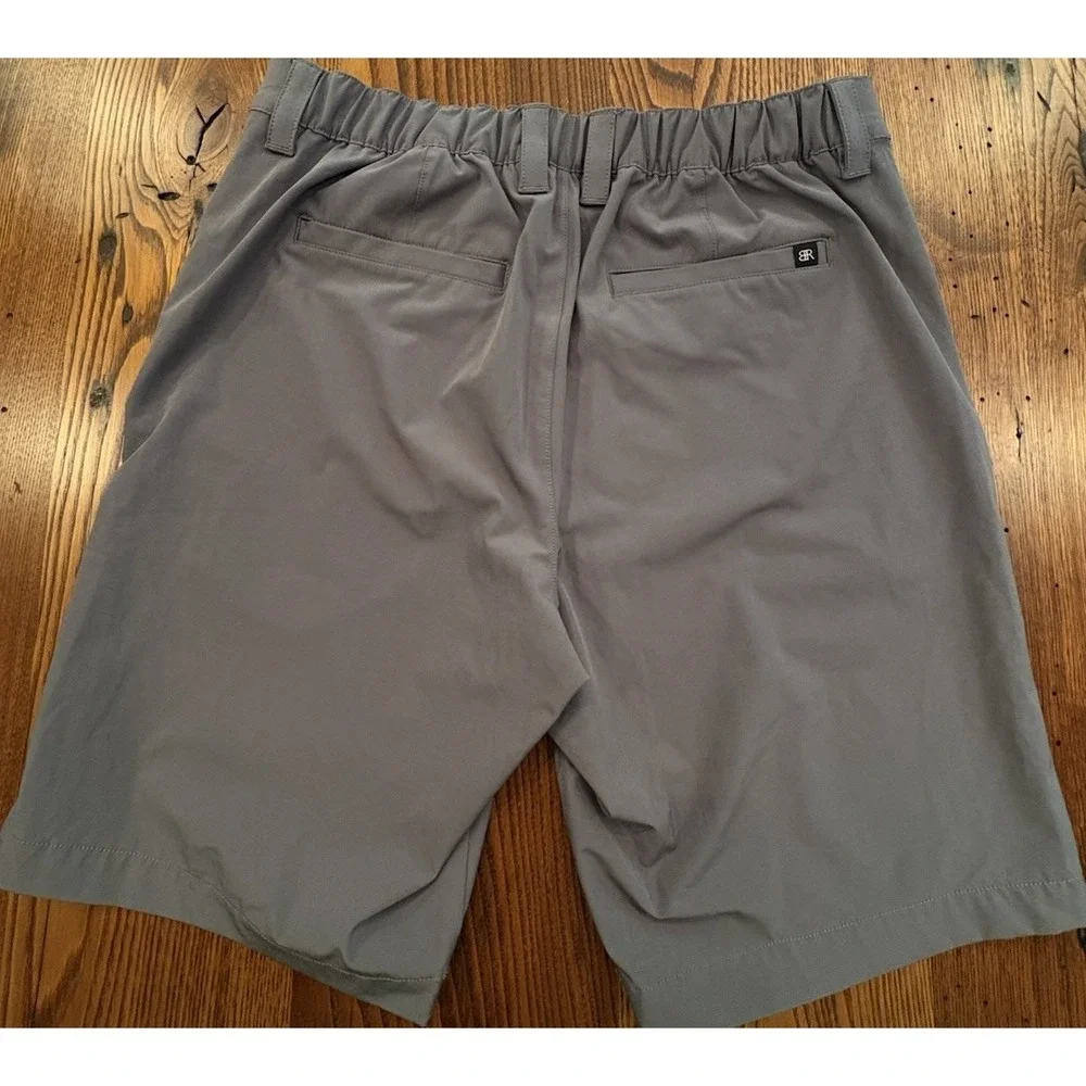 Banana Republic Shorts Mens 32 Gray Performance Stretch Golf Chino Quick Dry